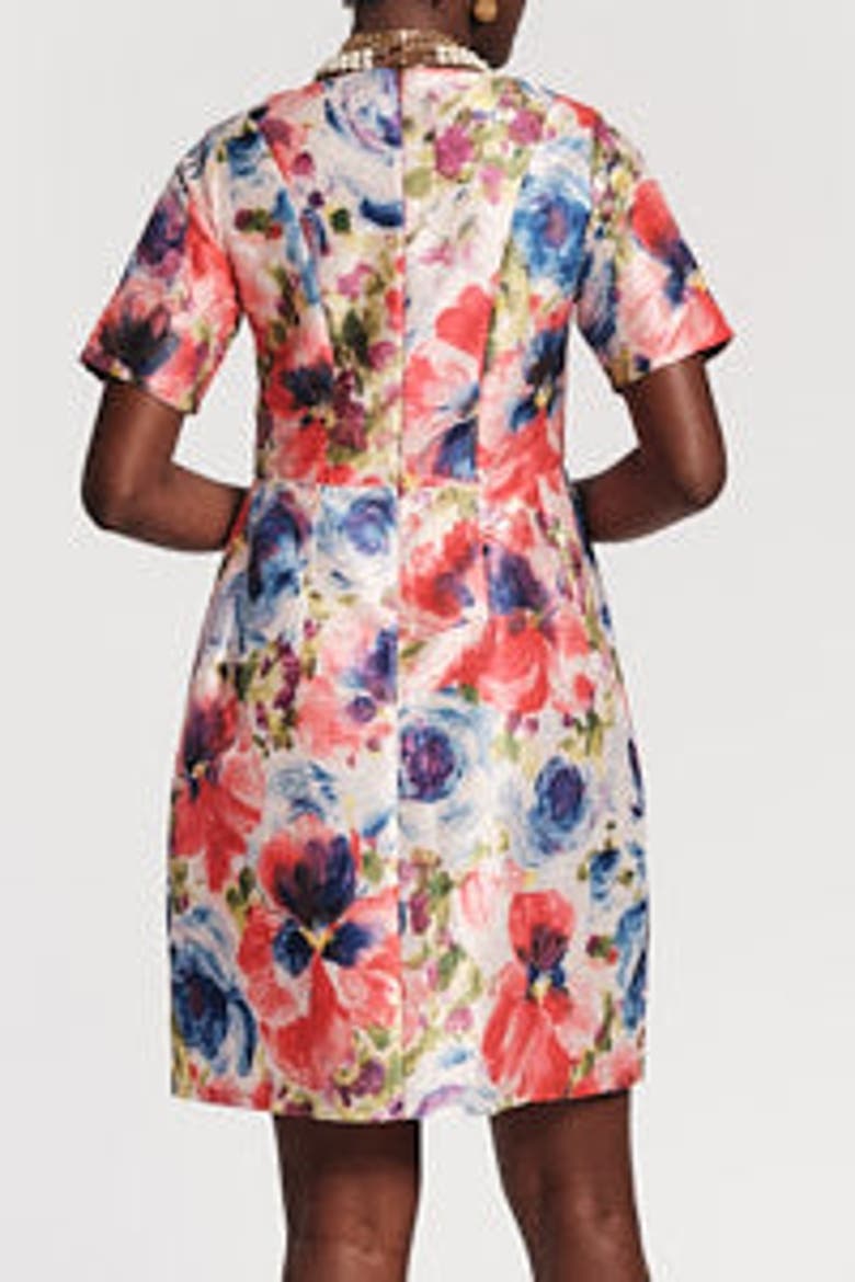Michelle Mini Dress Super Bloom, Alternate, color, Pink/Purple/Multi