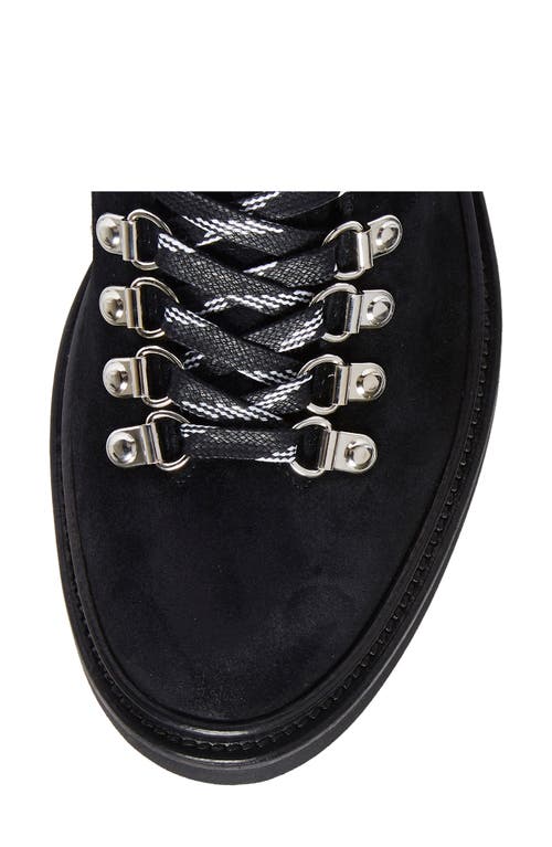 Allsaints Wanda Genuine Shearling Lug Sole Combat Boot