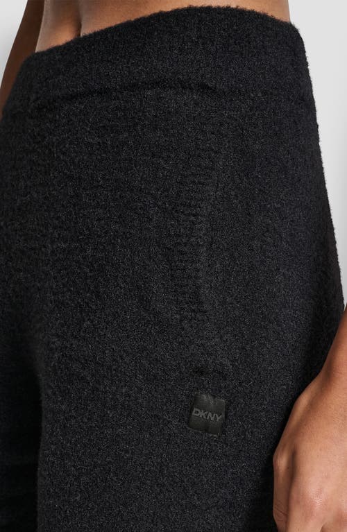 Dkny Feather Yarn Joggers In Black