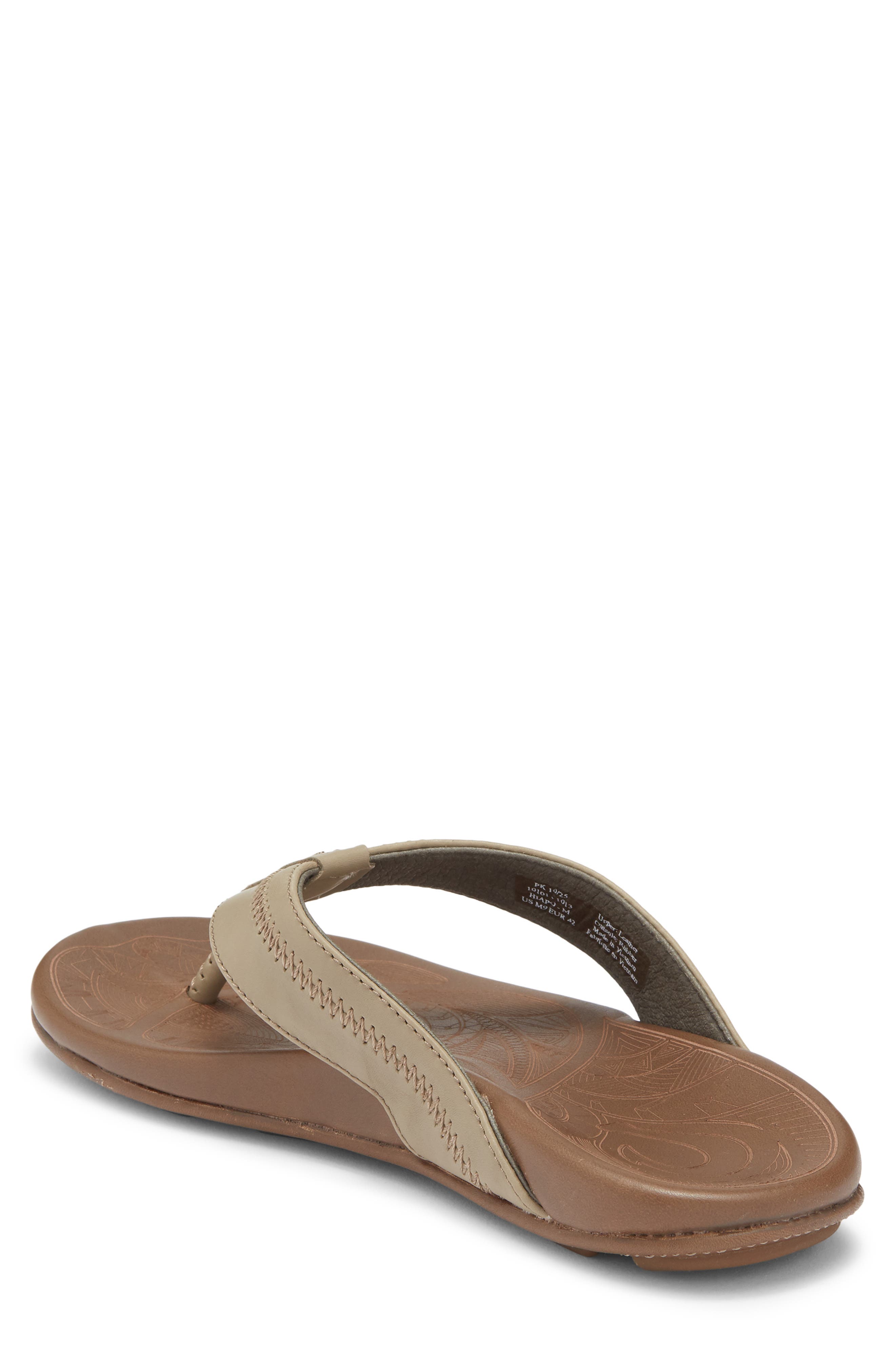 Hiapo Flip Flop, Alternate, color, CLAY / MUSTANG