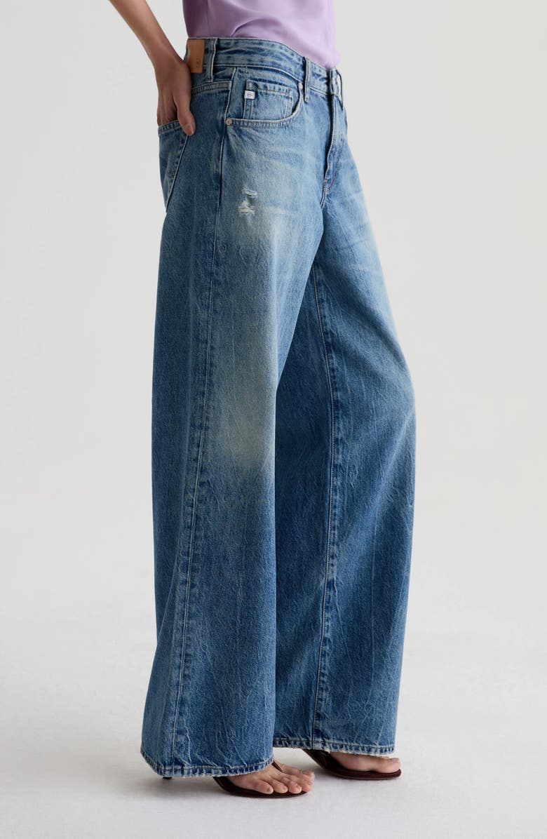 AG Adria Low Rise Wide Leg Jeans, Alternate, color, Reserva