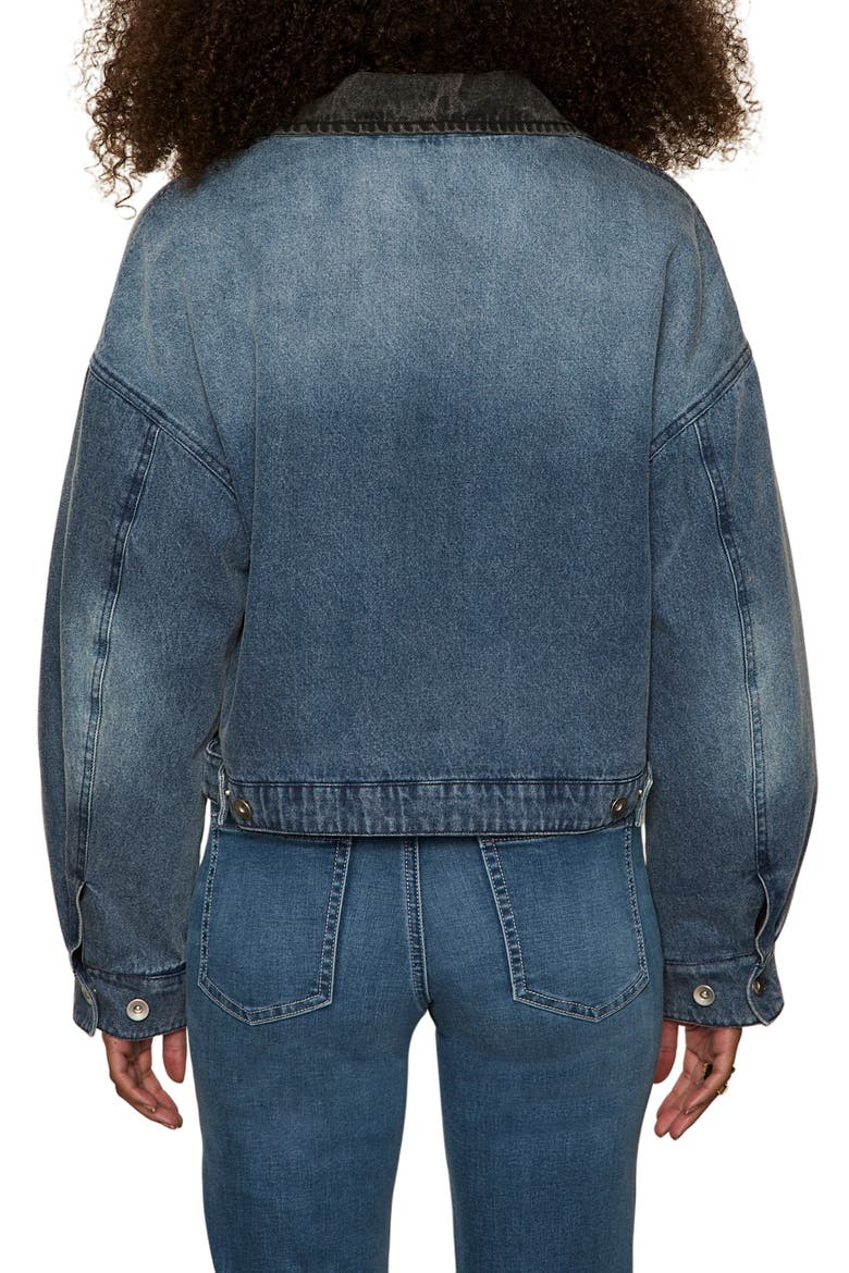 Ridge Faux Shearling Lined Denim Jacket, Alternate, color, GRAND PRIZ