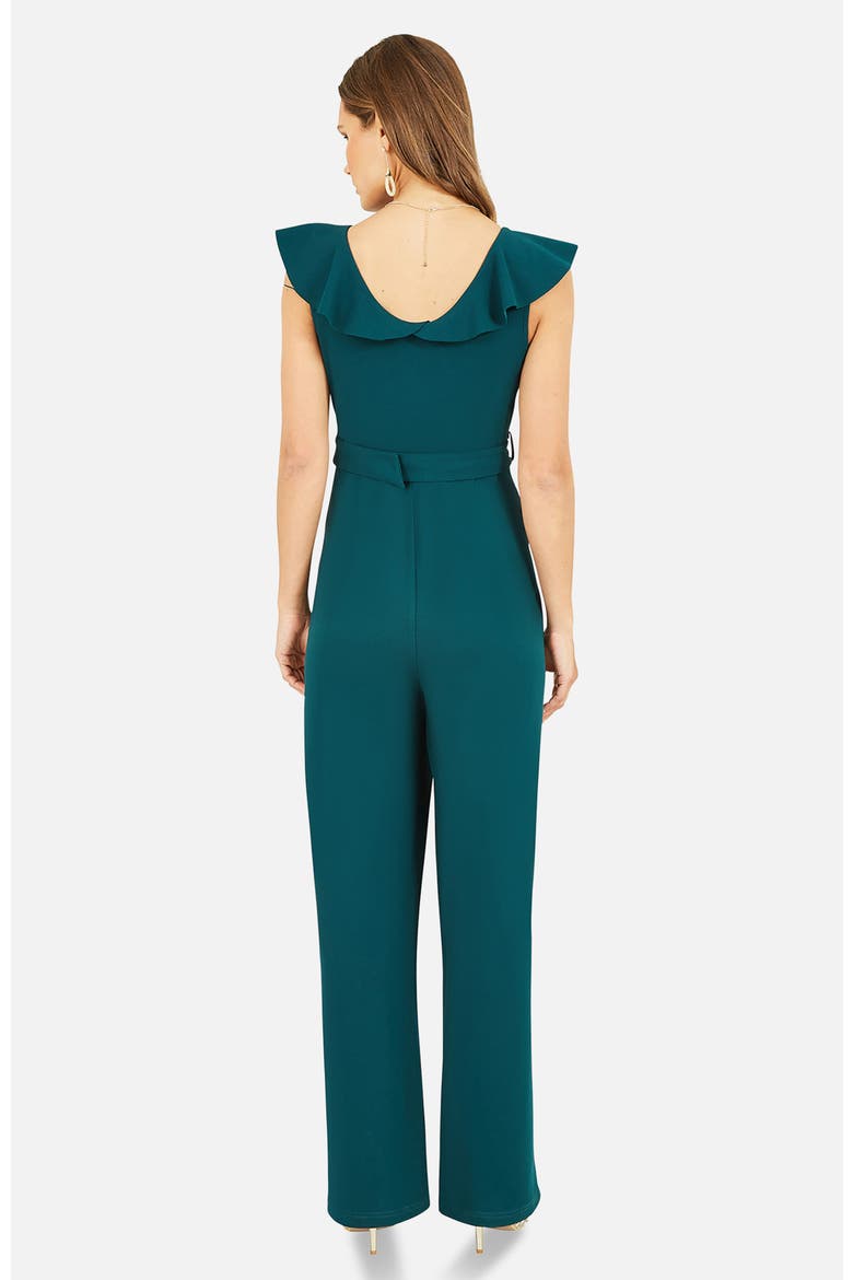 Sleeveless V-Neck Jumpsuit, Alternate, color, Green