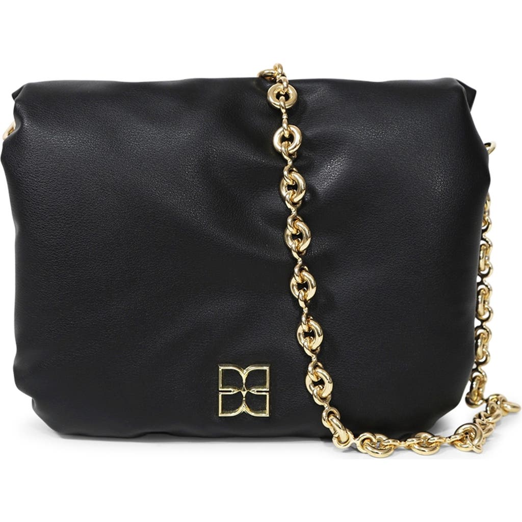 Belle & Bloom Hanging On Pillow Leather Handbag In Black
