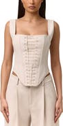 Naked Wardrobe Suiting Corset Top