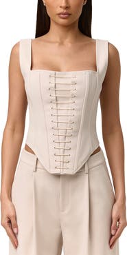 Naked Wardrobe Suiting Corset Top