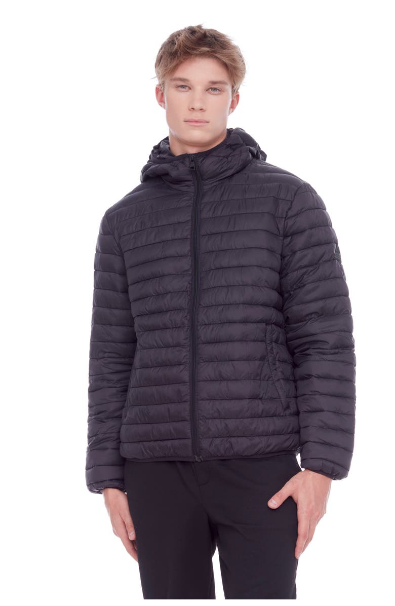 Alpine North YOHO MEN'S - Vegan Down Lightweight Packable Puffer Jacket & Bag, Alternate, color, Black