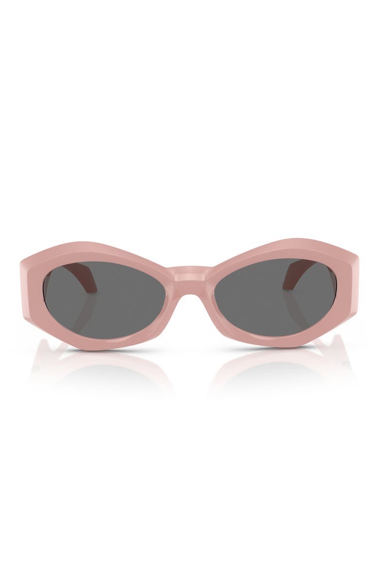 54mm Irregular Sunglasses, Main, color, PINK
