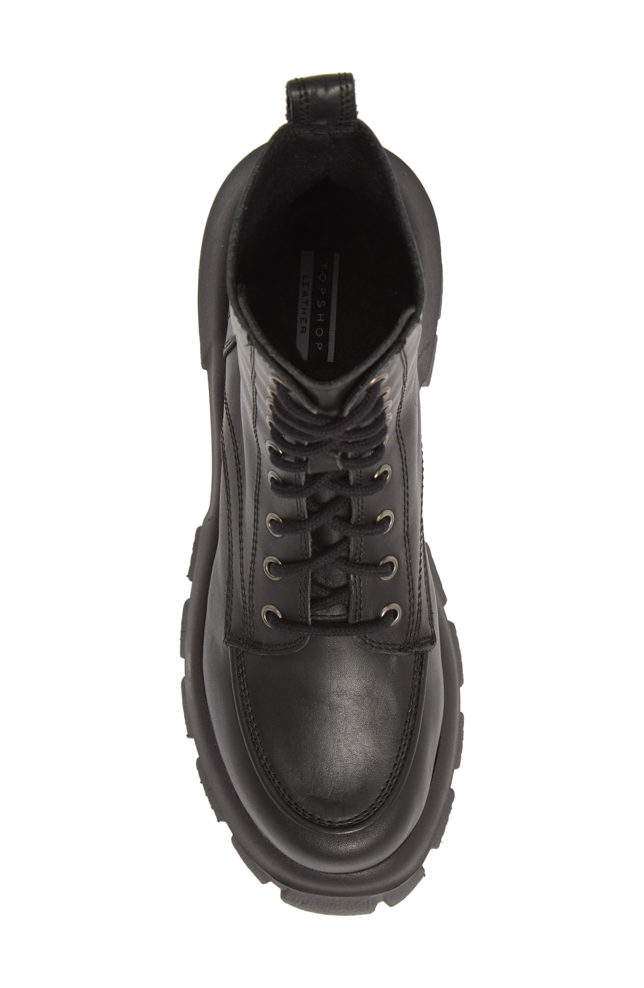 Ava Platform Combat Boot, Alternate, color, BLACK