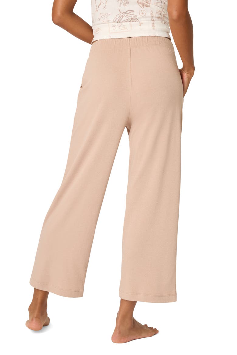 Palms Away Crop Wide Leg Pants, Alternate, color, WARM TAUPE