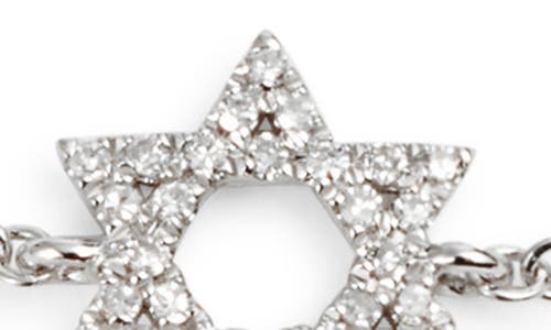 Meira T Star Of David Diamond Bracelet In White