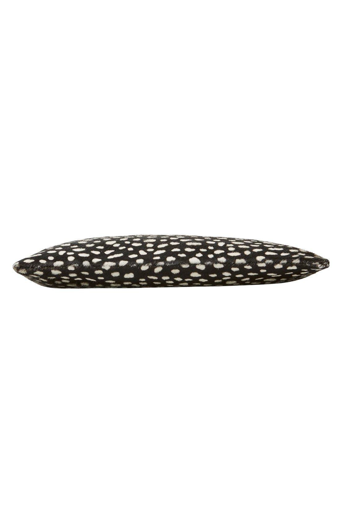 'Supreme' Genuine Calf Hair Clutch, Alternate, color, BLACK LADYBUG