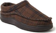 DEARFOAMS Thompson Plaid Moccasin Toe Clog Slipper
