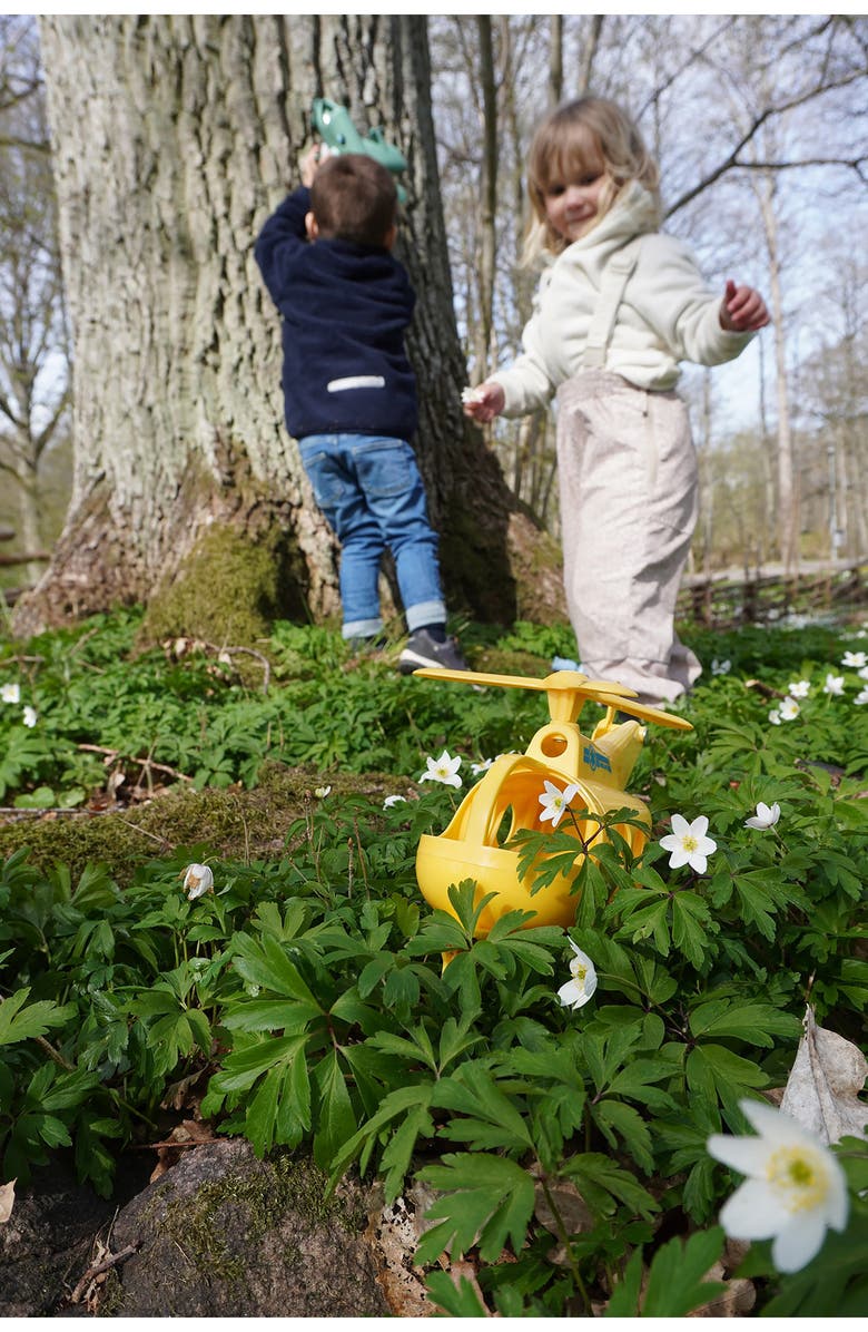 Scrunch Jumbo Recycled Plastic Ambulance Helicopter, Alternate, color, Multi