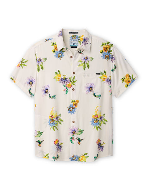Men's Floral Button-up Shirt