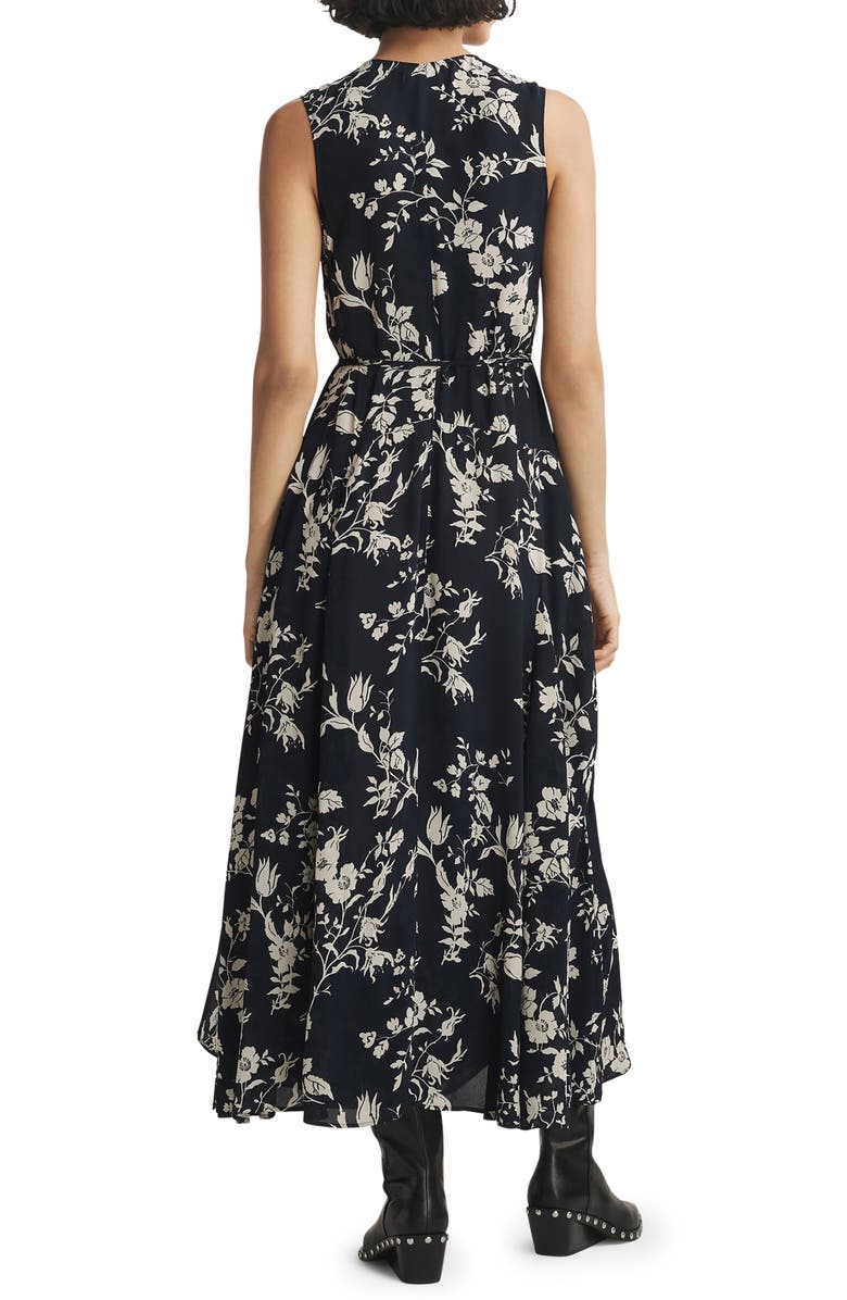 rag & bone Mabel Floral Dress, Alternate, color, Blue Multi