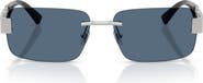 Versace 58mm Rimless Rectangular Sunglasses