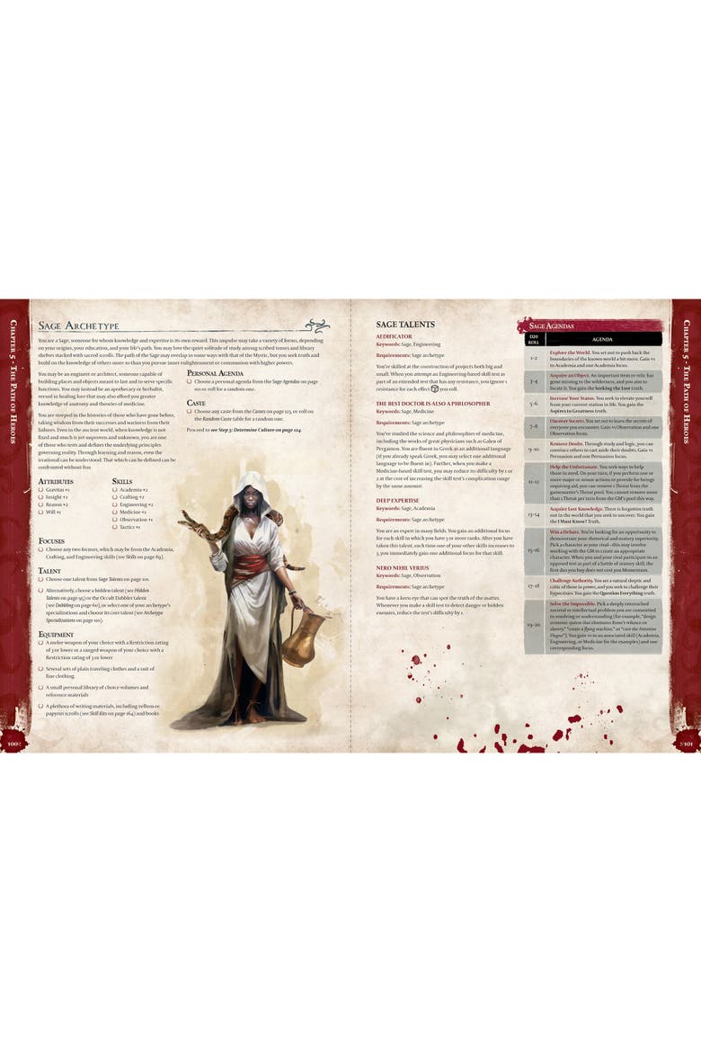 RPG Hardcover Book, Alternate, color, Multicolored