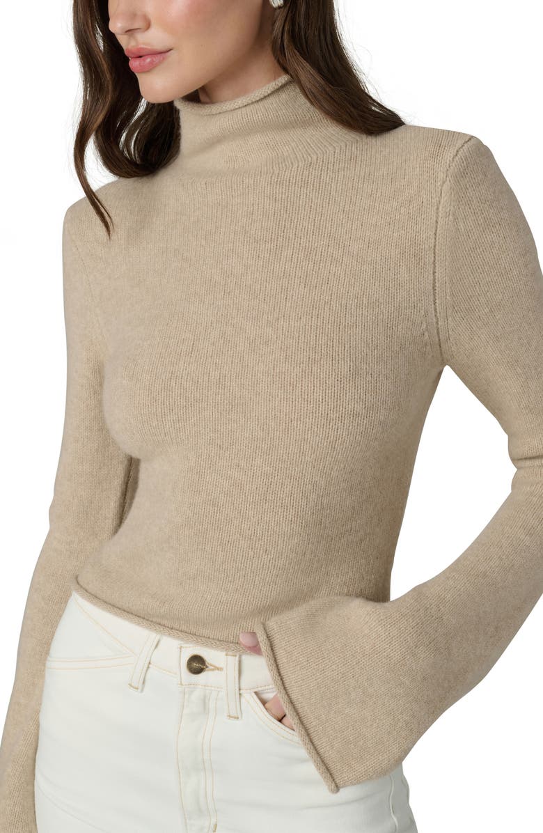 Joe's Jeans The Jane Wool & Yak Hair Turtleneck Sweater, Alternate, color, Camel