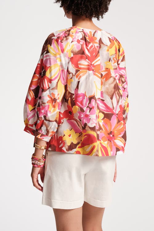 FRANCES VALENTINE FRANCES VALENTINE ZOE TOP SUN FLORAL COTTON POPLIN