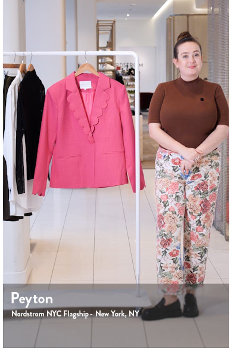 Scallop Single Button Blazer video