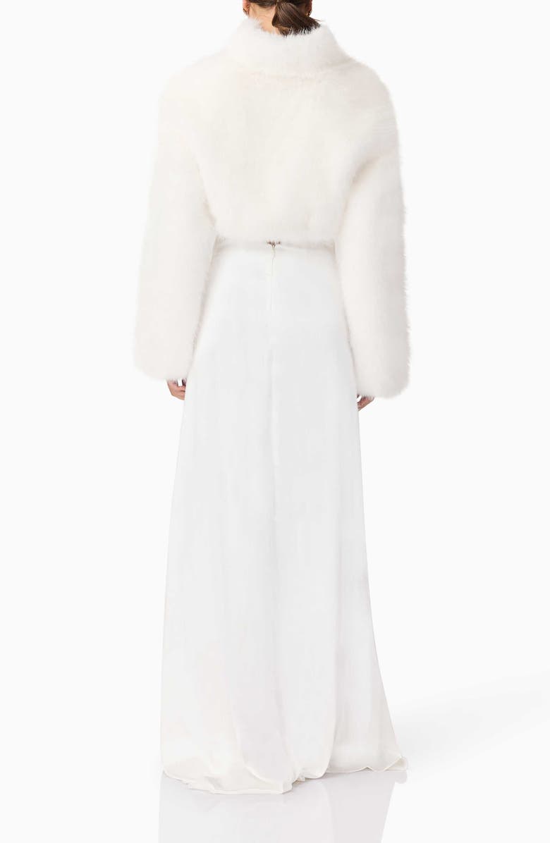 Elliatt Lucyna Faux Fur Shrug, Alternate, color, White