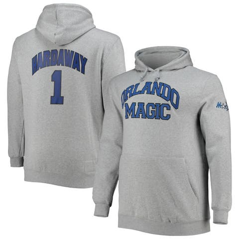Men's Mitchell & Ness Penny Hardaway Heathered Gray Orlando Magic Big & Tall Name & Number Pullover Hoodie