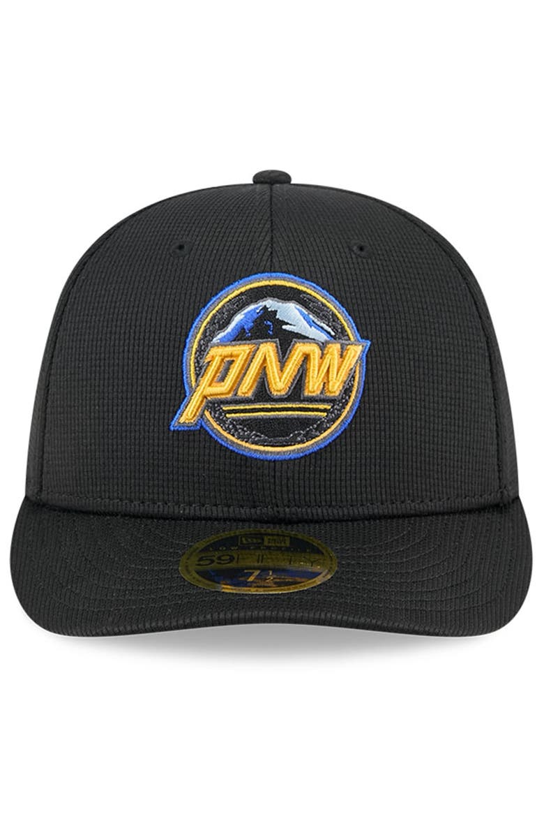 New Era Men's New Era Black Seattle Mariners City Connect Batting Practice Low Profile 59FIFTY Fitted Hat, Alternate, color, Black