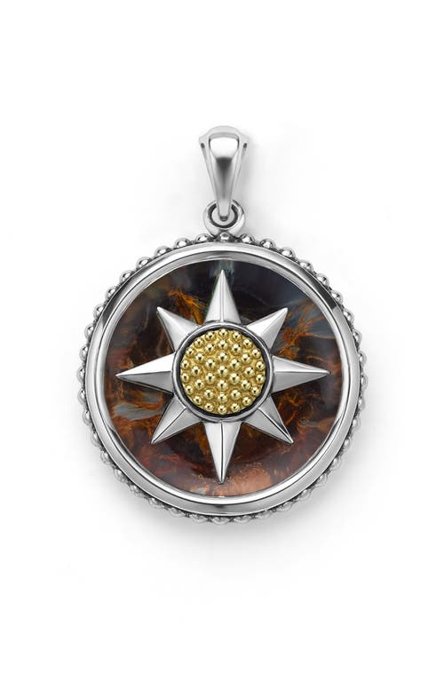 Lagos Anthem Compass Pendant In Two-tone Pi
