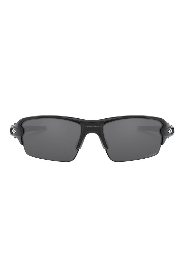61mm Prizm™ Polarized Retangular Sunglasses, Main, color, BLACK