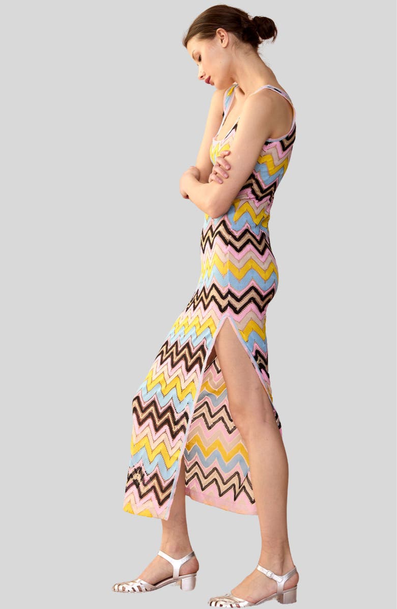 Cynthia Rowley Zigzag Knit Dress, Alternate, color,