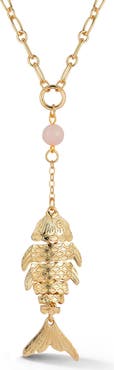 SPHERA MILANO Fish Lariat Necklace