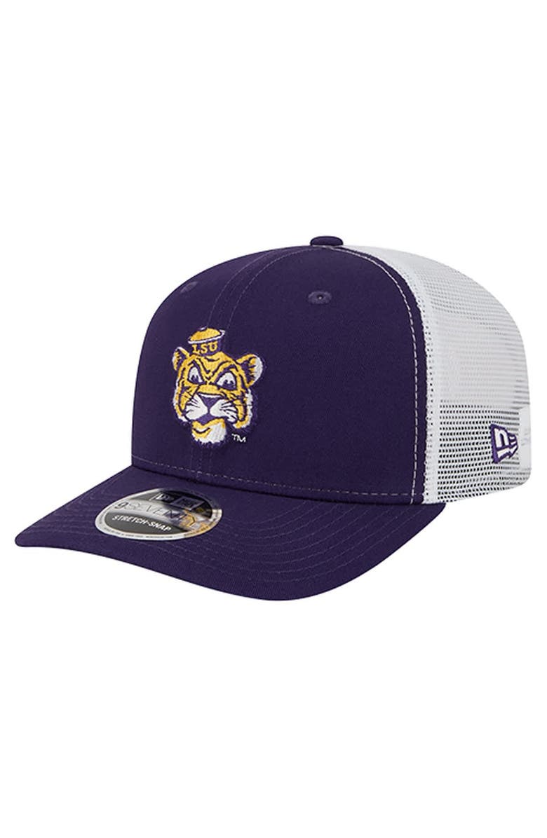 New Era Men's New Era  Purple LSU Tigers Team 9SEVENTY COOLERA Trucker Adjustable Hat, Main, color, Purple