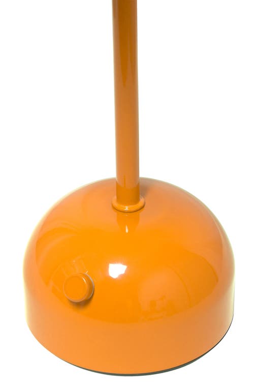 Lalia Home Touch Activated Wireless Lamp In Bright Orange