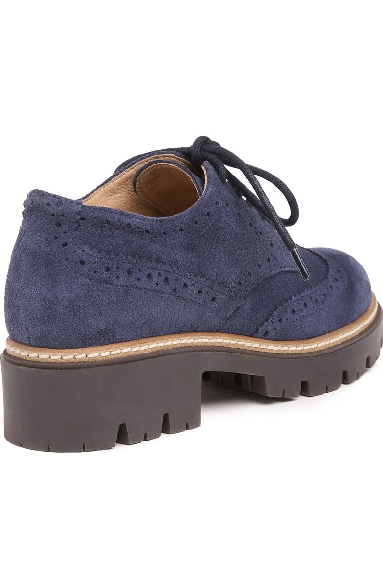 Celtic & Co. Chunky Brogue Shoe, Alternate, color, Navy