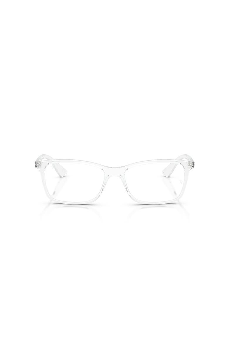 54mm Square optical glasses, Alternate, color, Transparent