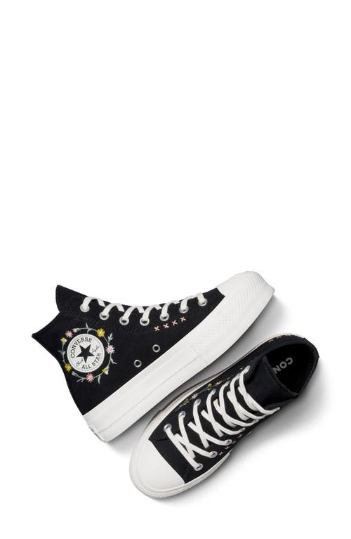 Converse Chuck Taylor® All Star® Embroidered Lift High Top Platform Sneaker