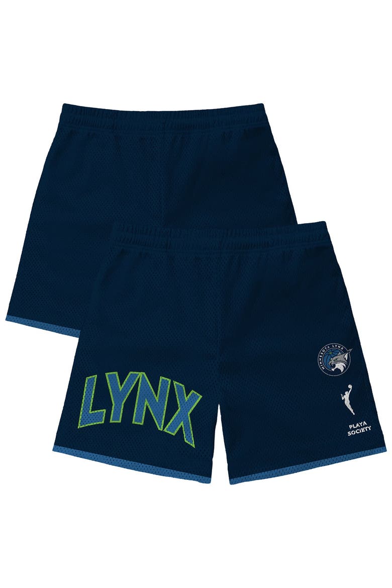 Unisex Playa Society  Navy Minnesota Lynx Team Mesh Shorts, Main, color, Navy