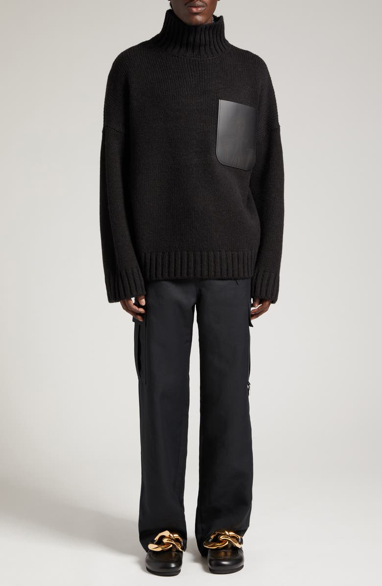 JW Anderson Belted Padlock Detail Cargo Pants, Alternate, color, 
