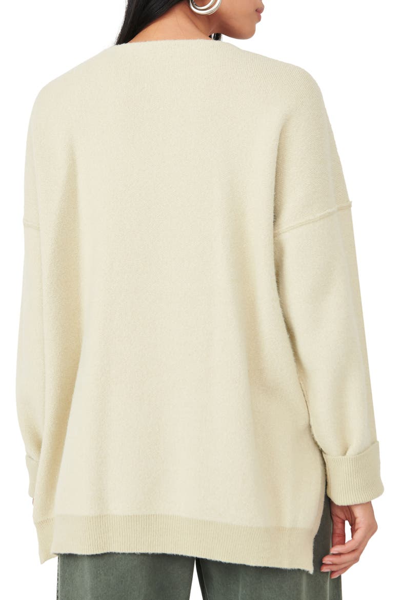 Sweater Weather V-Neck Sweater, Alternate, color, MARZIPAN COMBO