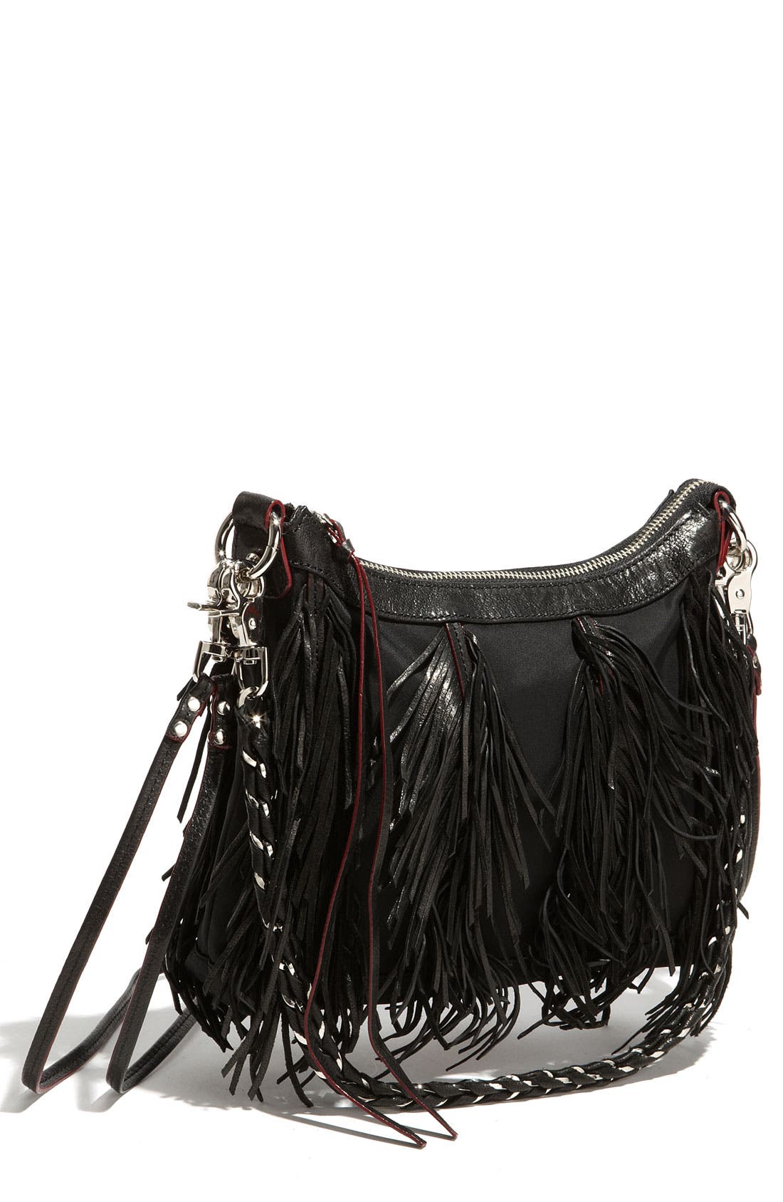 MZ Wallace 'Carla - Night Fringe' Shoulder Bag, Main, color, 