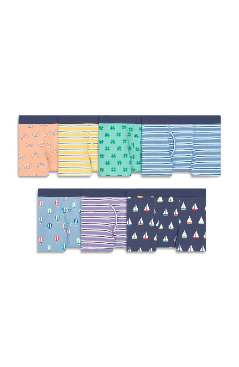 Primary Kids Boxer Brief 7-Pack, Main, color, Spring Fun Mix