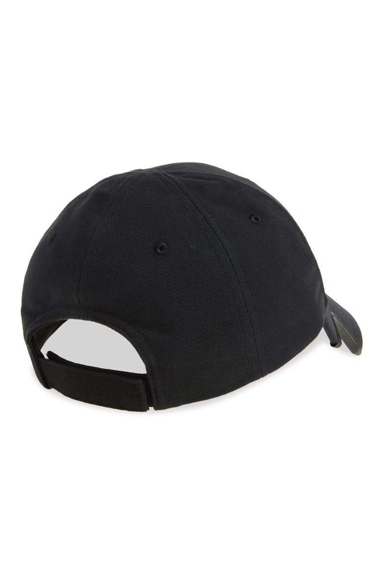 x Automobili Lamborghini Logo Embroidered Adjustable Baseball Cap, Alternate, color, 1000 BLACK