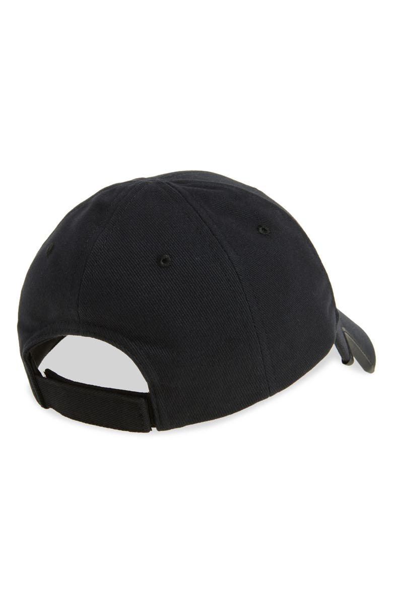 Balenciaga x Automobili Lamborghini Logo Embroidered Adjustable Baseball Cap, Alternate, color, 1000 Black