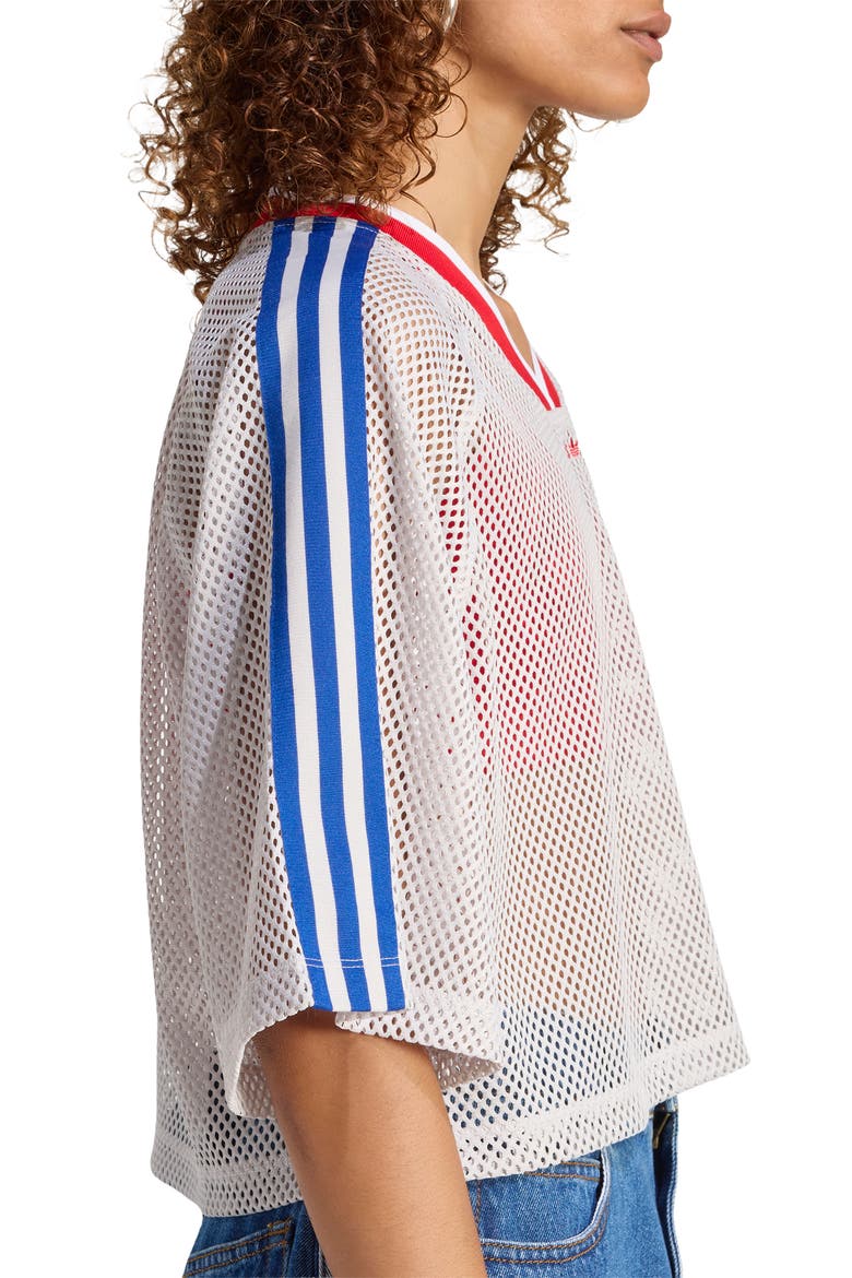 Mesh Crop Jersey Top, Alternate, color, CHALK PEARL