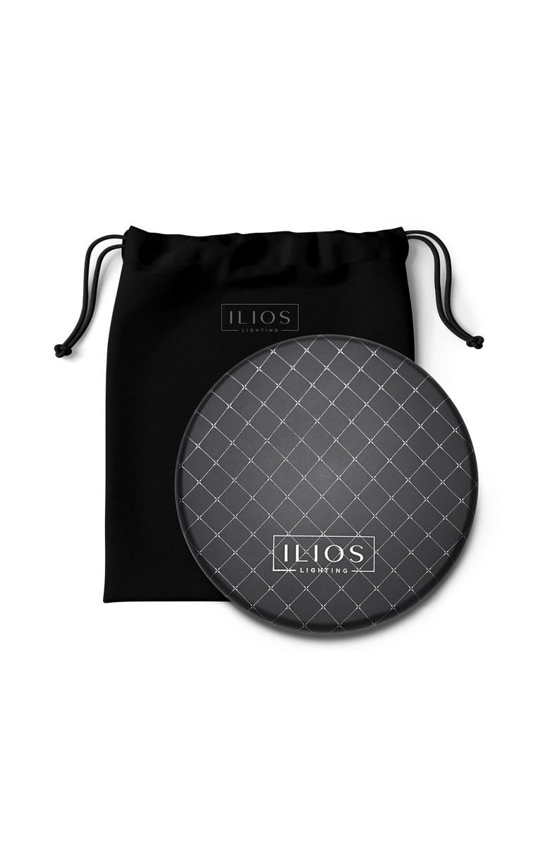 Ilios Lighting Rechargeable Lightweight 5-Inch LED Compact Mirror, Main, color, Black