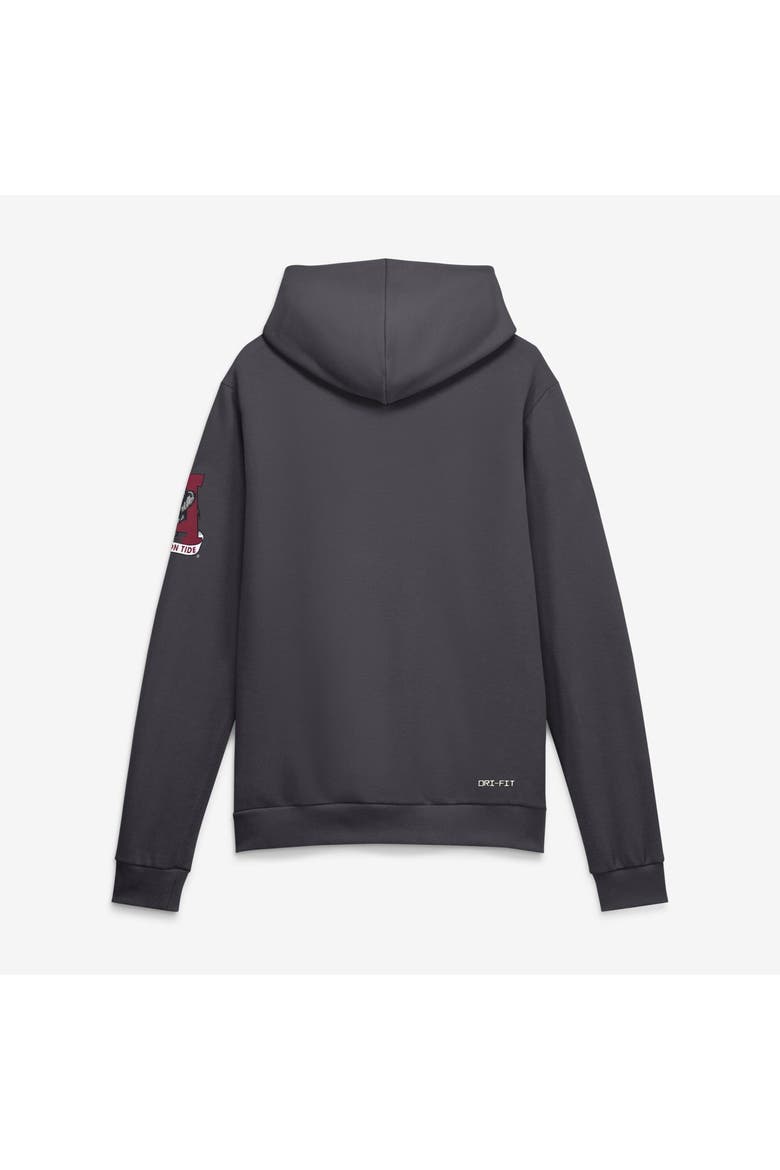 Men's Nike Anthracite Alabama Crimson Tide 2026 Sideline Standard Issue Dri-FIT Hoodie, Alternate, color, Anthracite