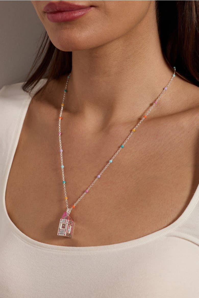 Harry Potter Sweet Nostalgia Bertie Bott's Necklace, Alternate, color, Silver