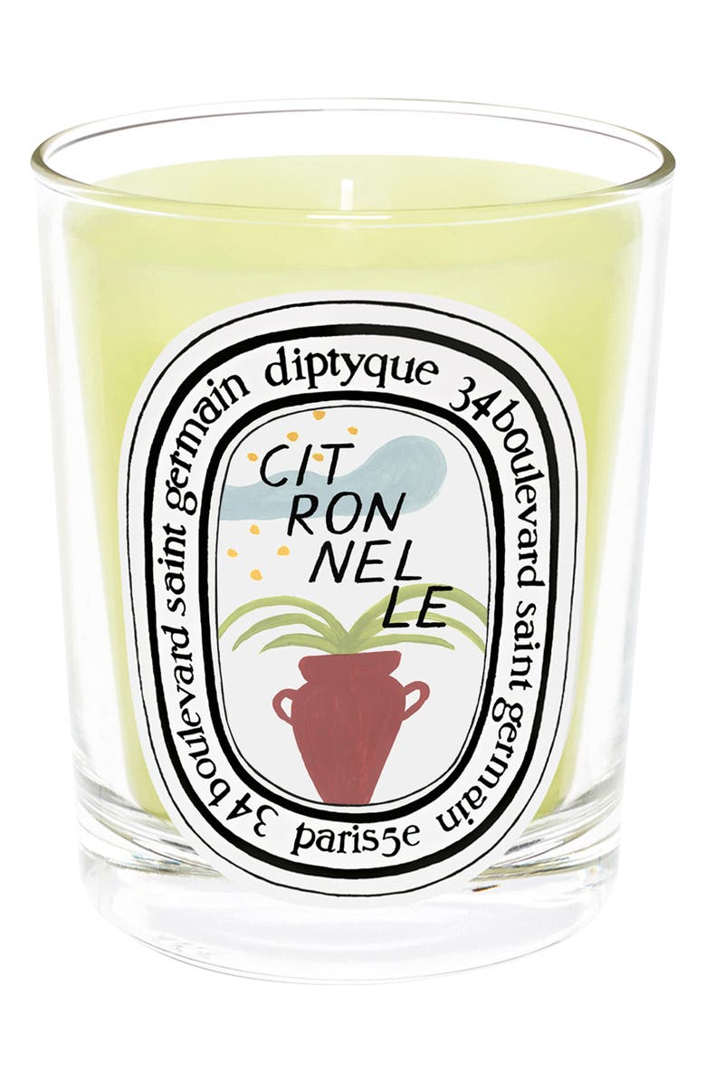 Diptyque Citronelle (Lemongrass) Scented Candle, Main, color, 