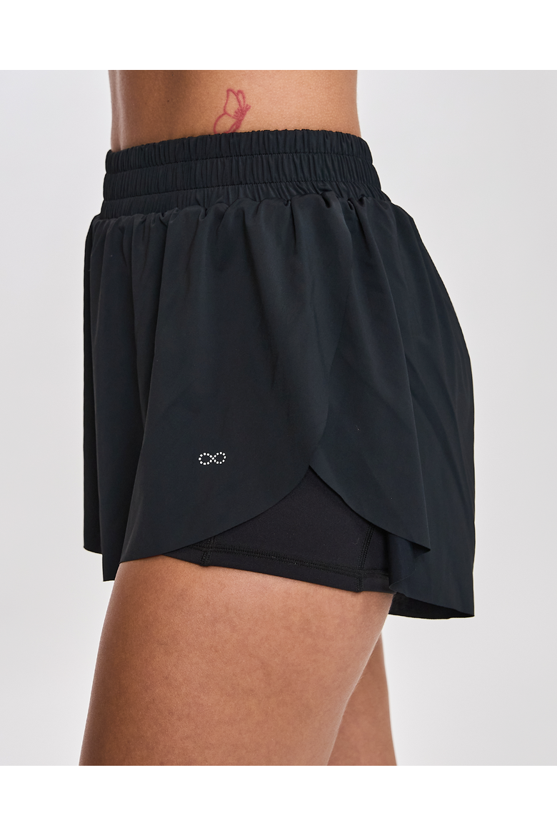 Silkiflex Flowy High Rise Short, Alternate, color, Black